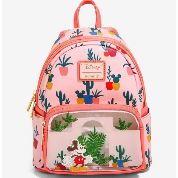 Loungefly Handbags - Loungefly Mickey Mouse Southwest Mini Backpack and Cardholder